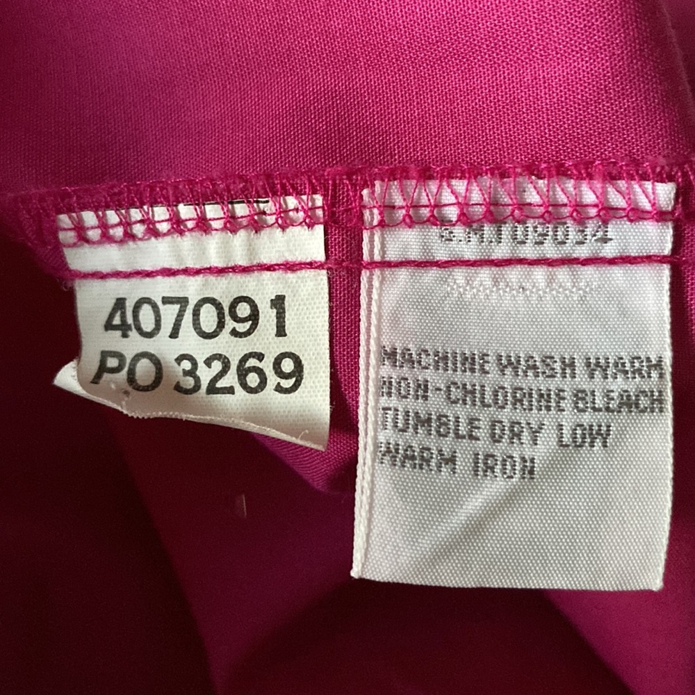 Foxcroft Pink Button Down Blouse Size 8 - image 7